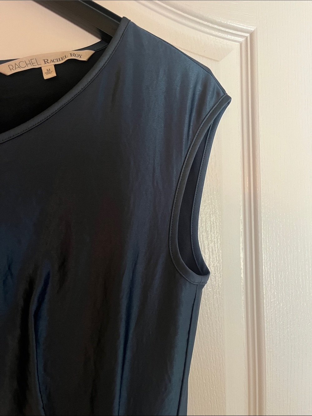 RACHEL Rachel Roy Dark Navy Twist-Front Midi Dress - Picture 3 of 5